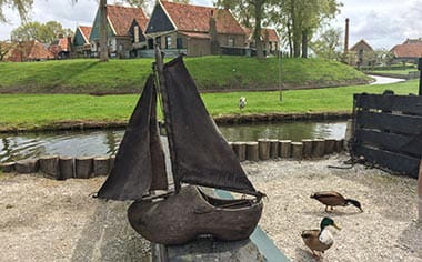 Traditional houses at the Zuiderzee Museum, Enkhuizen, Netherlands